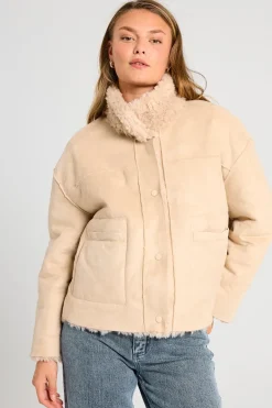 FREEQUENT FQBAMBI - JAKKE - BEIGE