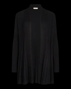 FREEQUENT FQCLAUDISSE - LANG CARDIGAN - SORT