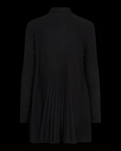 FREEQUENT FQCLAUDISSE - LANG CARDIGAN - SORT