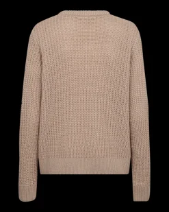 FREEQUENT FQCOX - PULLOVER - SORT OG BEIGE