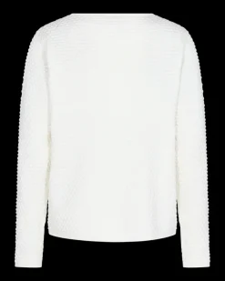 FREEQUENT FQDODO - PULLOVER MED RIBKANTER - HVID