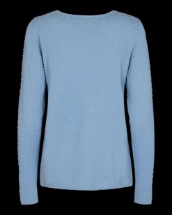 FREEQUENT FQDODO - PULLOVER MED RIBKANTER - BLÅ