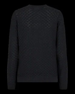 FREEQUENT FQDODO - STRIKKET PULLOVER - SORT