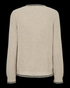 FREEQUENT FQELLIS - PULLOVER - SORT OG HVID