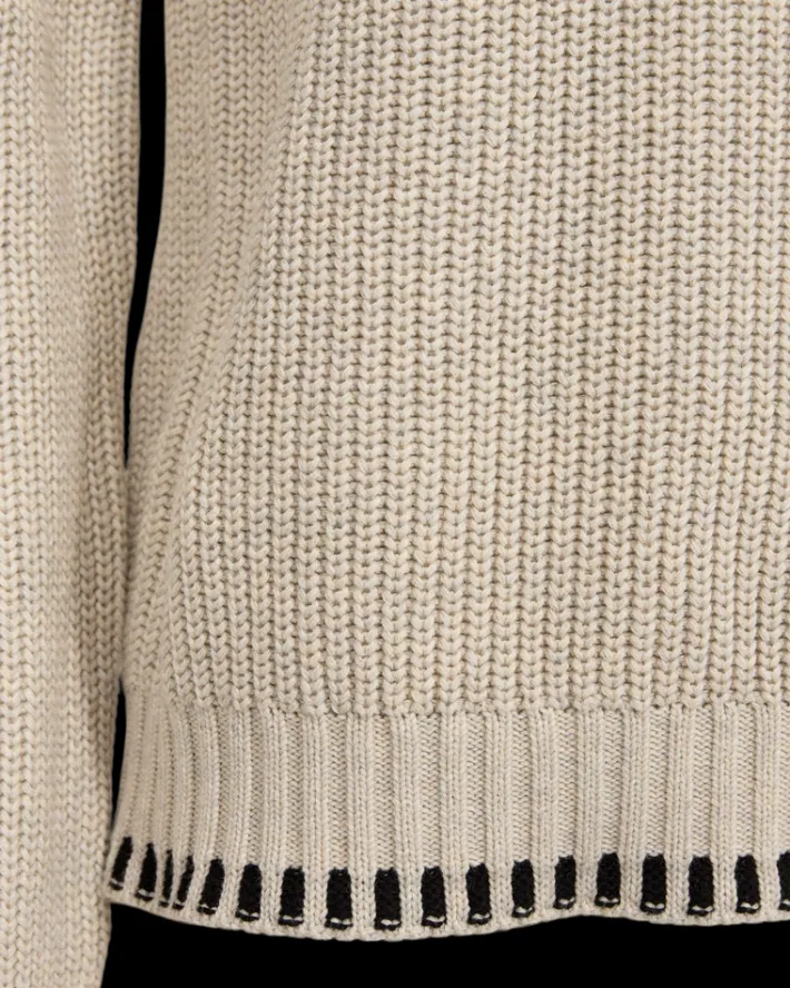 FREEQUENT FQELLIS - PULLOVER - SORT OG HVID