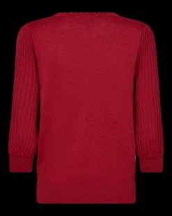 FREEQUENT FQGLITTA - PULLOVER - RØD
