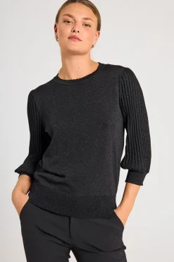 FREEQUENT FQGLITTA - PULLOVER - SORT