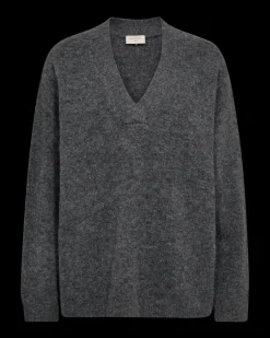 FREEQUENT FQGRSEVALIN - PULLOVER - GRÅ