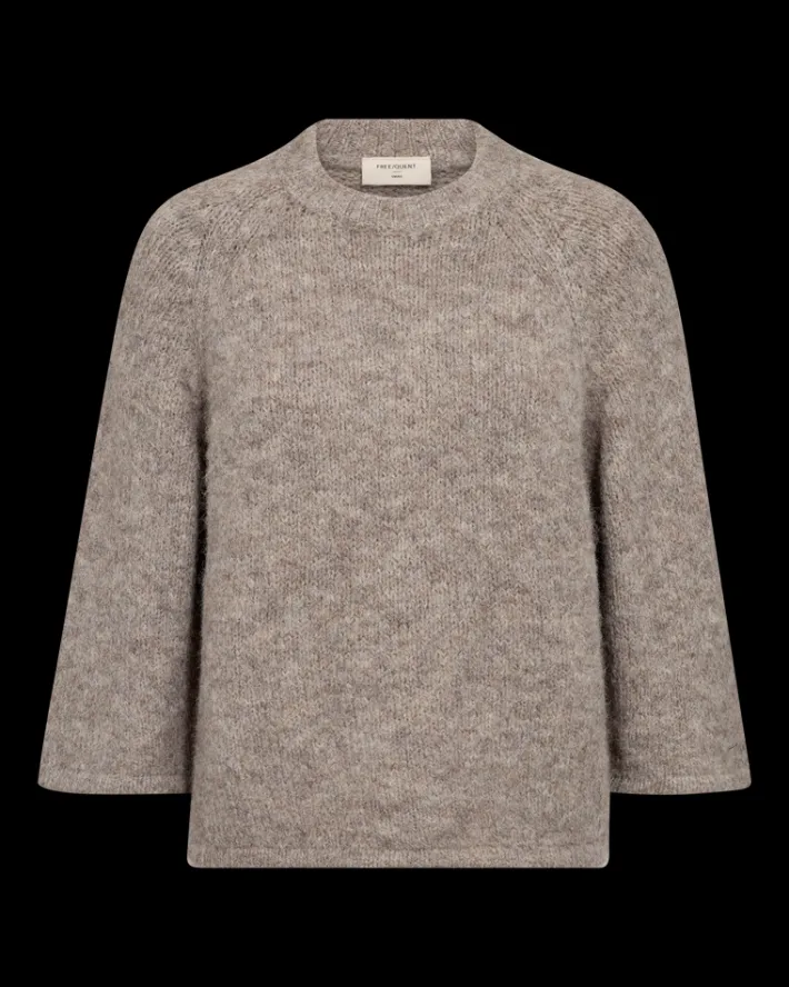FREEQUENT FQGRSLULU - PULLOVER - BRUN