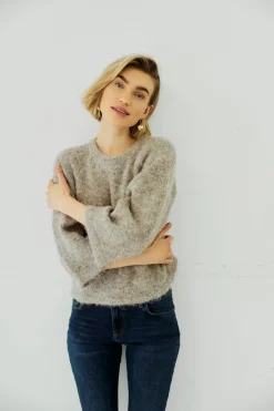 FREEQUENT FQGRSLULU - PULLOVER - BRUN