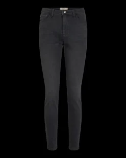 FREEQUENT FQHARLOW - TÆSIDDENDE JEANS - SORT
