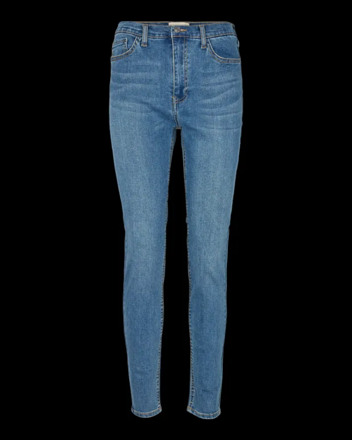 FREEQUENT FQHARLOW - TÆSIDDENDE JEANS - BLÅ