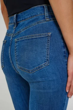 FREEQUENT FQHARLOW - TÆSIDDENDE JEANS - BLÅ