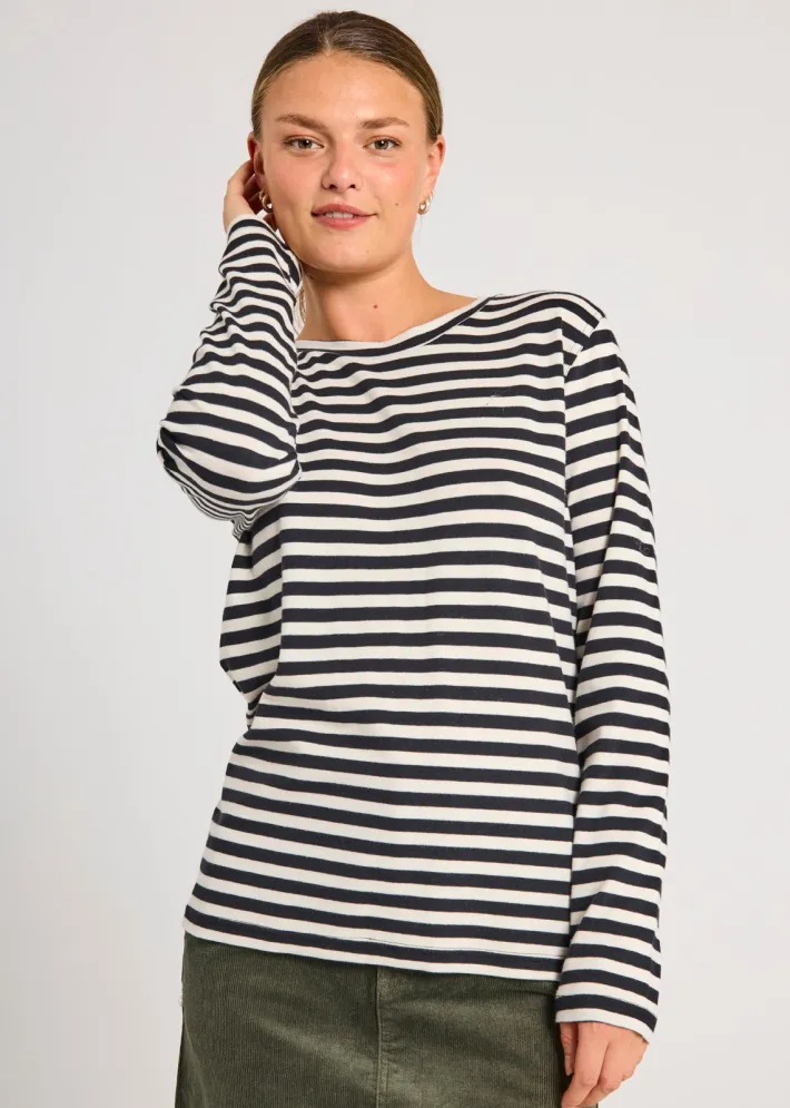 FREEQUENT FQJOY - BLUSE - SORT OG HVID
