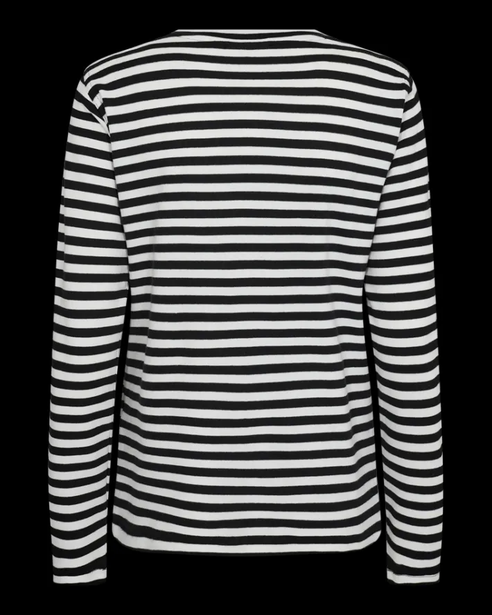 FREEQUENT FQJOY - BLUSE - SORT OG HVID