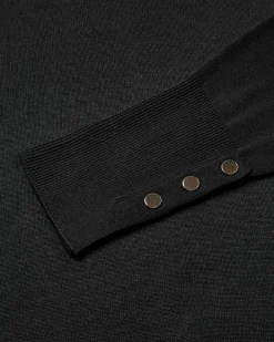 FREEQUENT FQKATIE - FINSTRIKKET PULLOVER - SORT