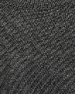 FREEQUENT FQKATIE - FINSTRIKKET PULLOVER - GRÅ