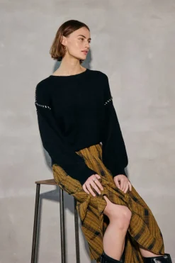 FREEQUENT FQKINLOCK - PULLOVER - SORT