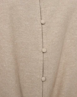 FREEQUENT FQLAVA - BLUSE I HØRBLANDING - BEIGE