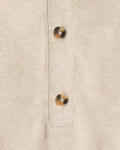 FREEQUENT FQLAVA - HØRSKJORTE MED V-HALS - BEIGE
