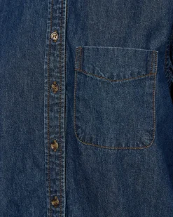 FREEQUENT FQLISEA - DENIMSKJORTE - BLÅ