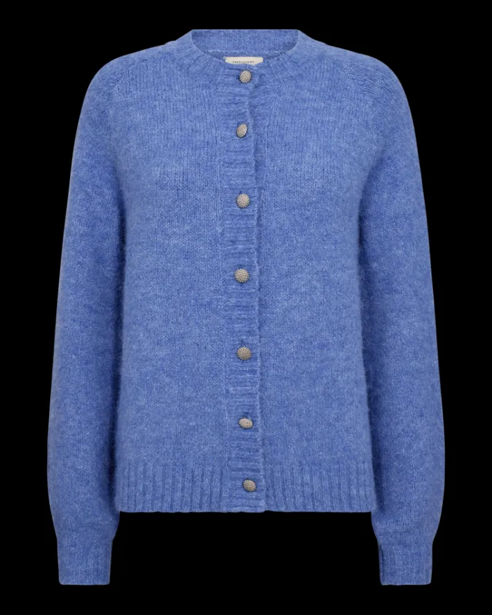 FREEQUENT FQLOUISA - CARDIGAN - BLÅ