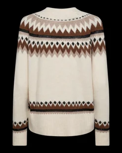 FREEQUENT FQMAYFAIR - PULLOVER - BRUN OG BEIGE