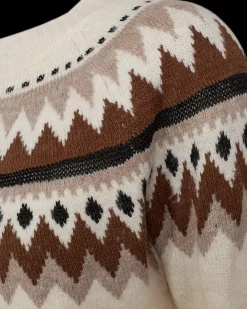 FREEQUENT FQMAYFAIR - PULLOVER - BRUN OG BEIGE