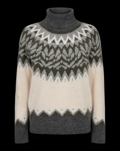 FREEQUENT FQMERLA - PULLOVER - GRÅ OG BEIGE