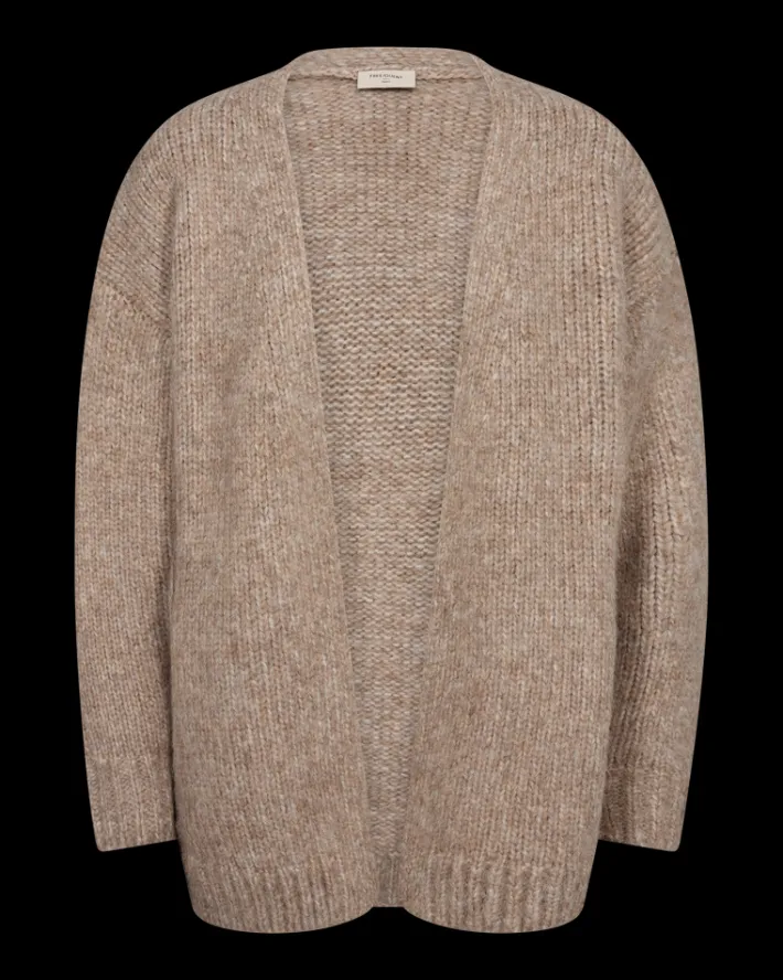 FREEQUENT FQMIA - CARDIGAN - BEIGE