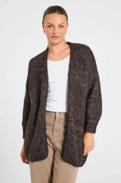 FREEQUENT FQMIA - CARDIGAN - BRUN