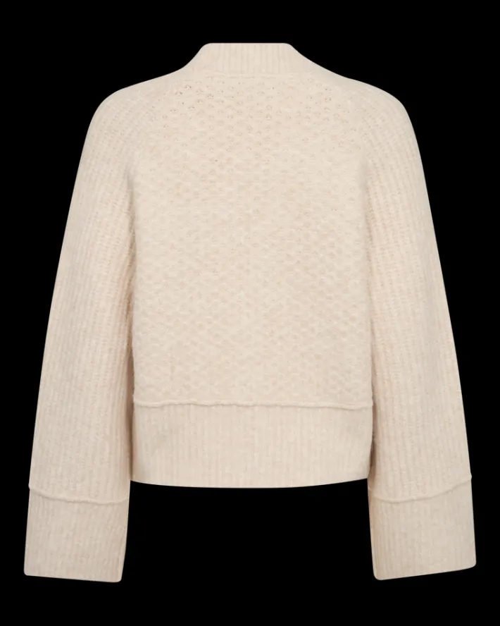 FREEQUENT FQMONEY - CARDIGAN - BEIGE