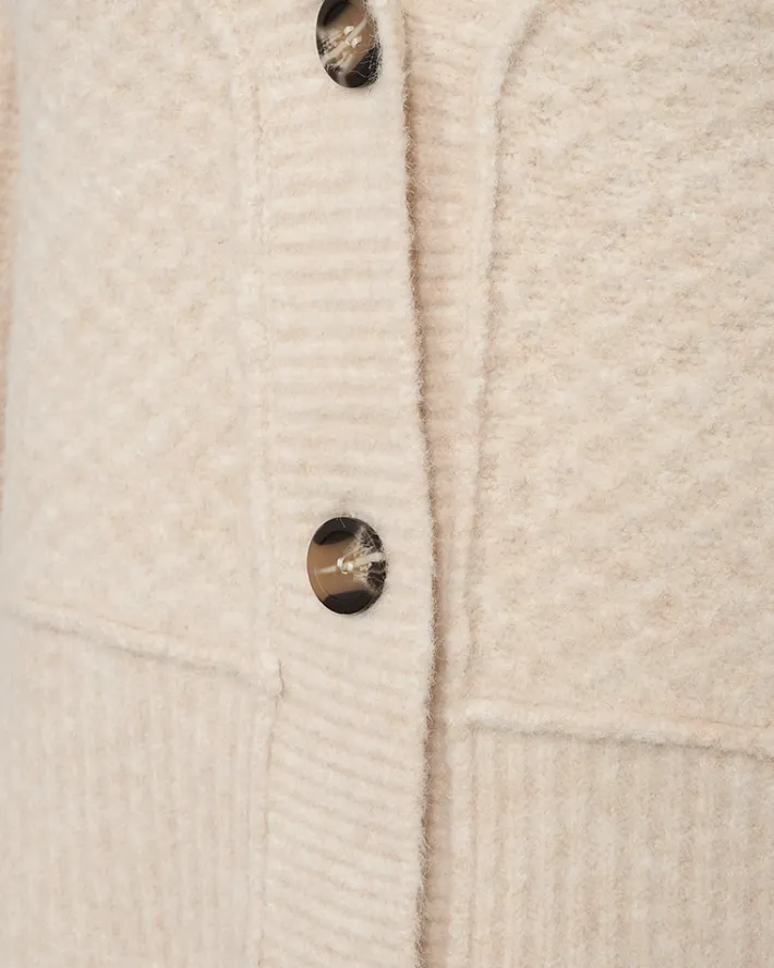 FREEQUENT FQMONEY - CARDIGAN - BEIGE