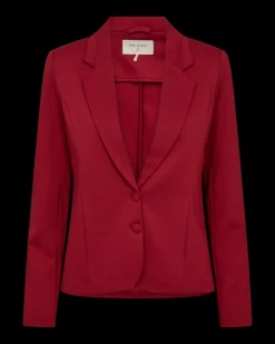 FREEQUENT FQNANNI - FIGURSYET BLAZER - RØD