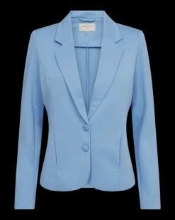 FREEQUENT FQNANNI - FIGURSYET BLAZER - BLÅ