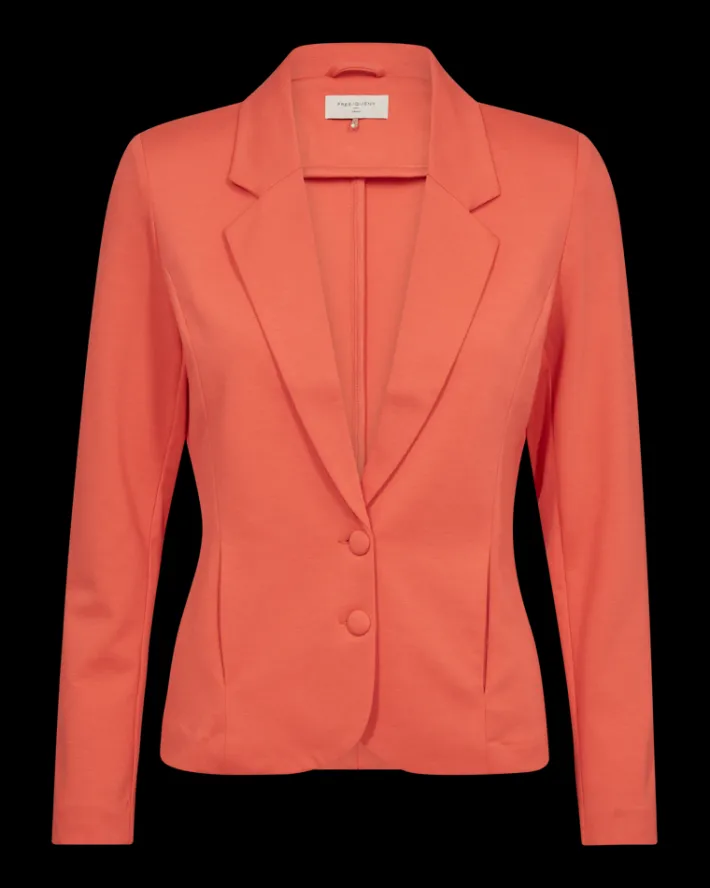 FREEQUENT FQNANNI - FIGURSYET BLAZER - ORANGE