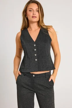 FREEQUENT FQNANNILUX - VEST - SORT