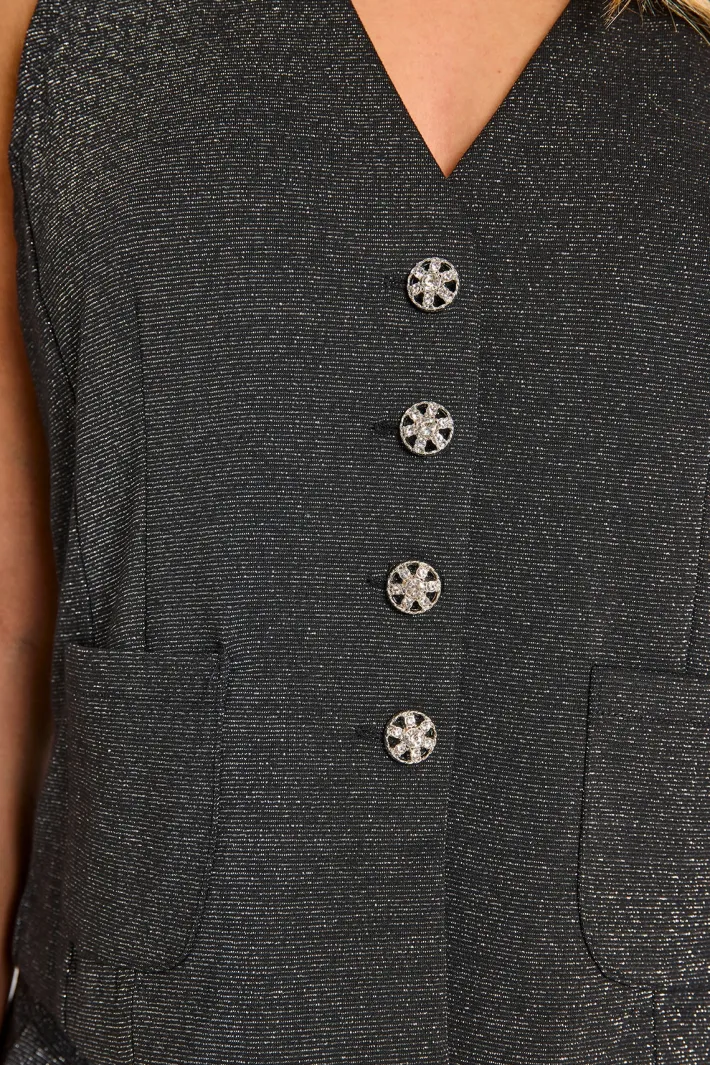 FREEQUENT FQNANNILUX - VEST - SORT