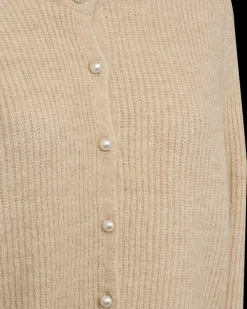 FREEQUENT FQPEARL - CARDIGAN - BEIGE