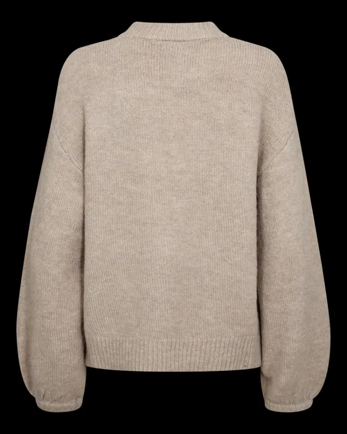 FREEQUENT FQPEARL - PULLOVER - BEIGE