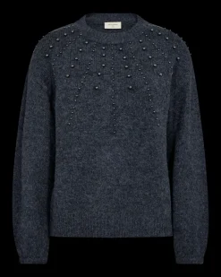 FREEQUENT FQPEARL - PULLOVER - BLÅ