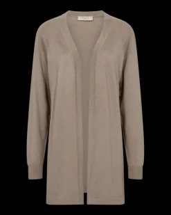 FREEQUENT FQPLAIN - CARDIGAN - BEIGE