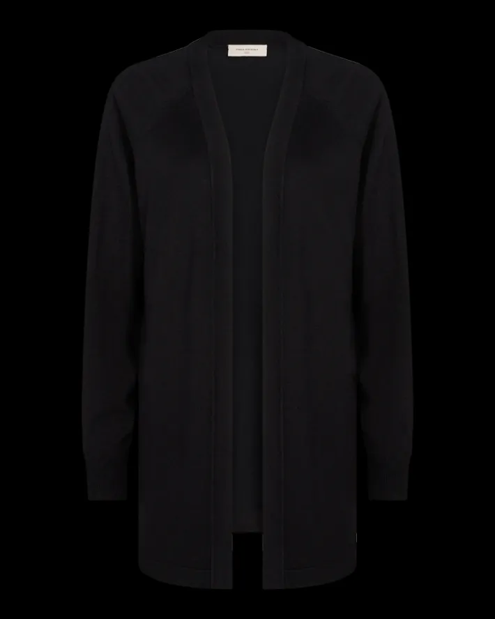 FREEQUENT FQPLAIN - CARDIGAN - SORT