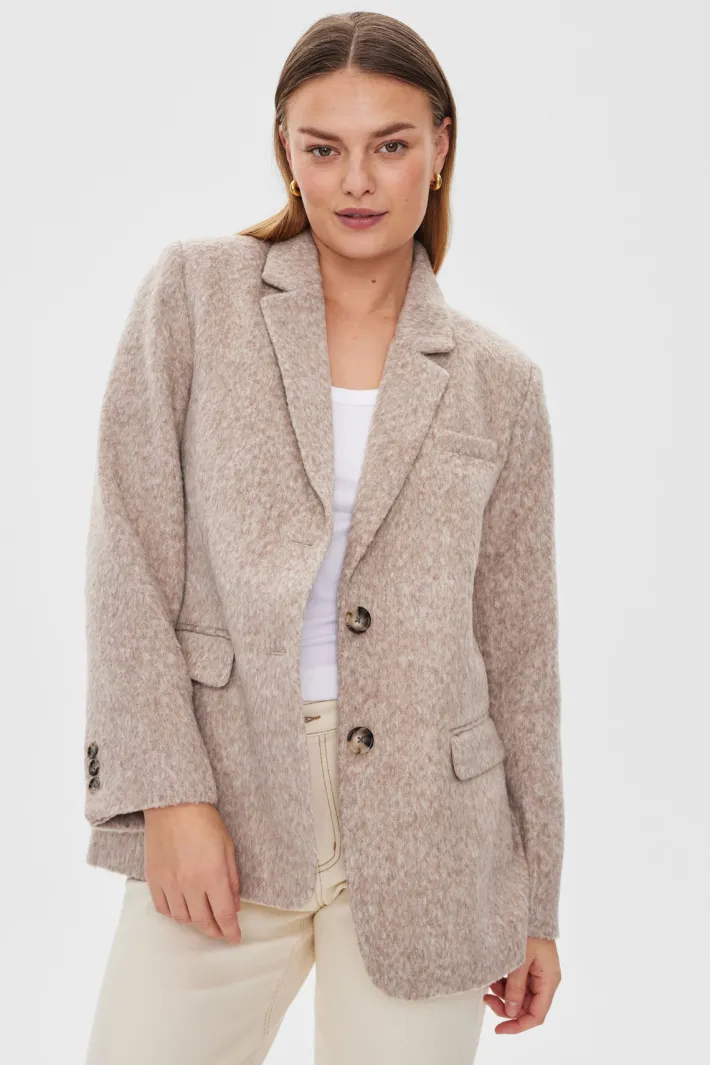 FREEQUENT FQSALO - BLAZER - BEIGE