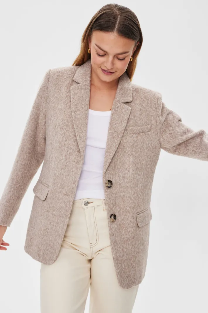 FREEQUENT FQSALO - BLAZER - BEIGE