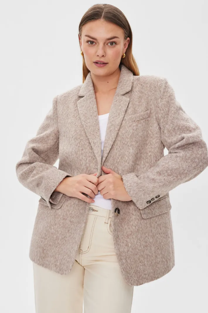 FREEQUENT FQSALO - BLAZER - BEIGE