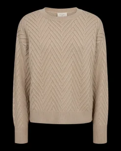 FREEQUENT FQSATURN - PULLOVER - BEIGE