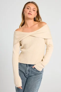 FREEQUENT FQSCULLY - PULLOVER - BEIGE