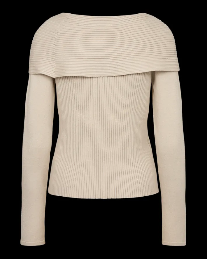 FREEQUENT FQSCULLY - PULLOVER - BEIGE
