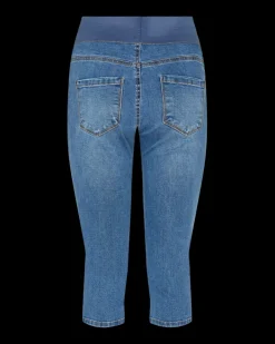 FREEQUENT FQSHANTAL - CAPRI DENIM BUKSER - BLÅ